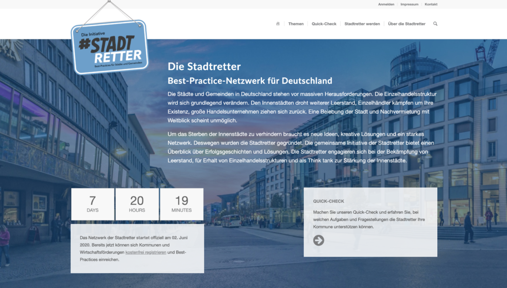 Webseite Die Stadtretter