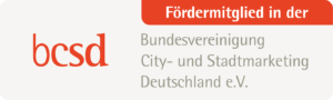 Fördermitglied in der Bundesvereinigung City- und Stadtmarketing Deutschland e. V.